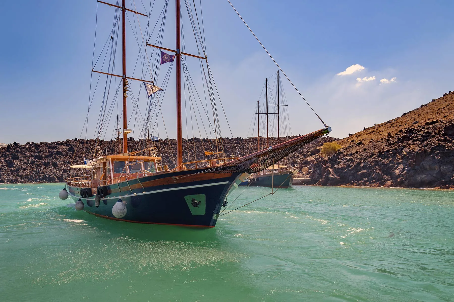 Afternoon Guided Wooden Sailing Boat Cruise with Sunset & Dinner on Board