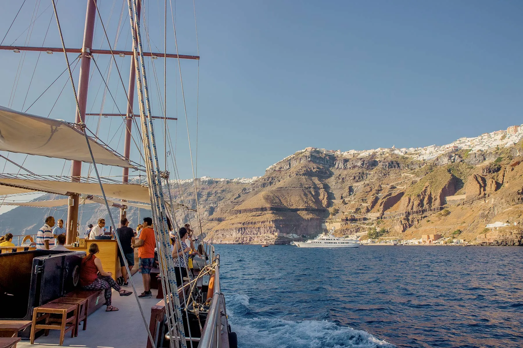 Afternoon Guided Wooden Sailing Boat Cruise with Sunset & Dinner on Board